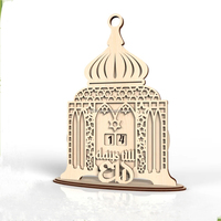 2025 décorations sur le thème du Ramadan Eid Mubarak compte à rebours calendrier Ramadan Mubarak bricolage calendrier de l'avent bois pour Ramandan