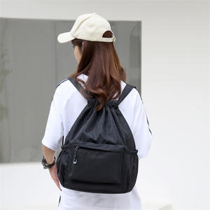 Sacs de sport en vrac écologiques personnalisés en usine avec cordon de serrage pour le stockage en salle de sport/le sport, la course à pied en plein air/la natation, l'entraînement, sac en gros - Product Image 5