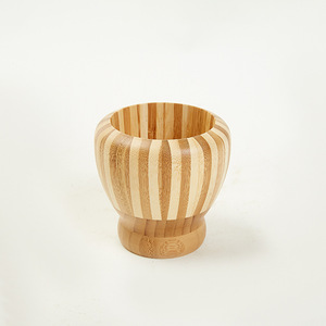 Tarro de especias de bambú Sunlight con tapa abatible hermética, utensilio de cocina de forma redonda - Product Image 2