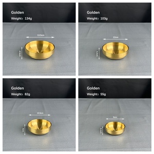 Assiette à vaisselle de style coréen en acier inoxydable à double couche de qualité supérieure assiette élégante antirouille durable pour la maison adaptée à la cuisine - Product Image 6