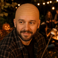 Perruque de moine chauve en caoutchouc simulé pour cosplay d'Halloween, accessoire de tête pour fête costumée et performance, vente en gros
