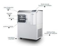Machine de lyophilisation et lyophilisateur SJIALAB SJ-2S pour applications biotechnologiques, équipement de lyophilisation 220V 200kg
