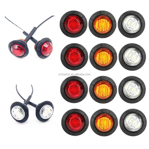 5 colores 12V Universal Car Truck Trailer Mini Small Round Red Led Bullet Button Side Marker Lights Lámpara de señal - Product Image 4
