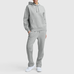 Sweat-shirt à capuche décontracté polyvalent pour femmes et ensemble assorti, sweat-shirt uni pour femmes avec logo brodé - Product Image 6