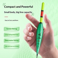 Flotteur de pêche électronique lumineux et coloré pour la pêche en eau profonde, avec anneau en cuivre, pour lancer à longue distance
