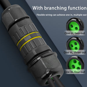 أسلاك إضاءة M25 Bulkhead IP68 1/<span class=keywords><strong>2</strong></span>/<span class=keywords><strong>3</strong></span>/في الهواء الطلق موصلات ذكور/إناث - Product Image 6
