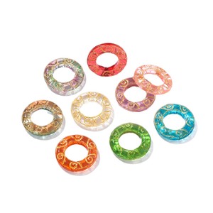 Anneau de sécurité en verre translucide pour bijoux DIY, accessoires pour bracelet, pendentif, chaîne de téléphone portable, cadeau unisexe, origine Yiwu - Product Image 5