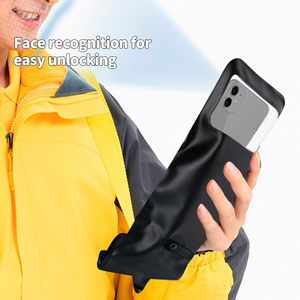 Sports Versatile Large Size IPX8 Touchable <strong>Waterproof</strong> Mobile <strong>Bag</strong> TPU <strong>SmartPhone</strong> Pouch with Headphone Port - Product Image 4