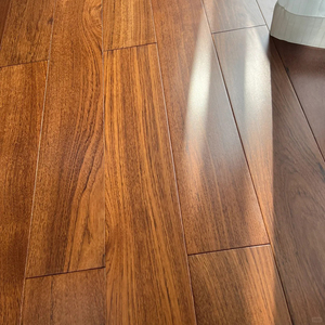 Parquet en bois dur d'ingénierie en teck certifié FSC, sans nœuds, surface antidérapante, à rainures et languettes, lisse, multicouche 15 mm pour centre commercial - Product Image 6