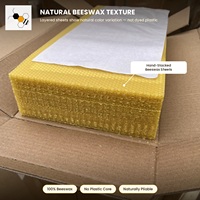 Feuilles de cire d'abeille naturelle en gros, taille de cellule 5,4 mm, pour une construction rapide des ruches, destinées aux apiculteurs professionnels
