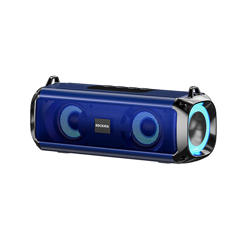 Высококачественный водонепроницаемый наружный динамик для Bluetooth с RGB светодиодным освещением и ручкой, низкая цена, сильный бас для домашнего театра