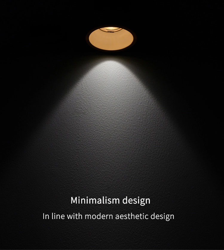 LED COB Recessed Downlight Round Commercial Corridor Deep Cup Anti Glare Spot Light