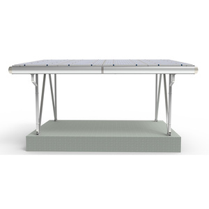 Panneau solaire, auvent de port de parking, structure en acier de stationnement solaire pv, <span class=keywords><strong>abri</strong></span> d'auto solaire - Product Image 2
