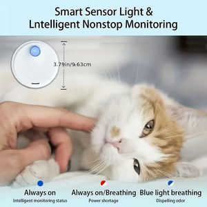 Dispositivo Eliminador de Olores para Mascotas, Ambientador Automático para Arenero de Gatos con Sensor Inteligente y Luz - Product Image 5