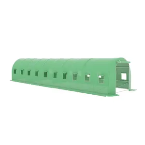 Invernadero de plástico para uso doméstico, película de plástico UV de 8m x 3m, para casa verde, jardín, patio trasero, 800x300x200