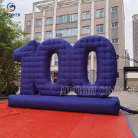 Ballon gonflable géant de nombre ou de lettres de chiffre fait sur commande pour la publicité