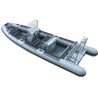 Bateau pneumatique allemand de 23 pieds RHIB 700 à coque en aluminium Orca/Hyloan pour bateau de patrouille