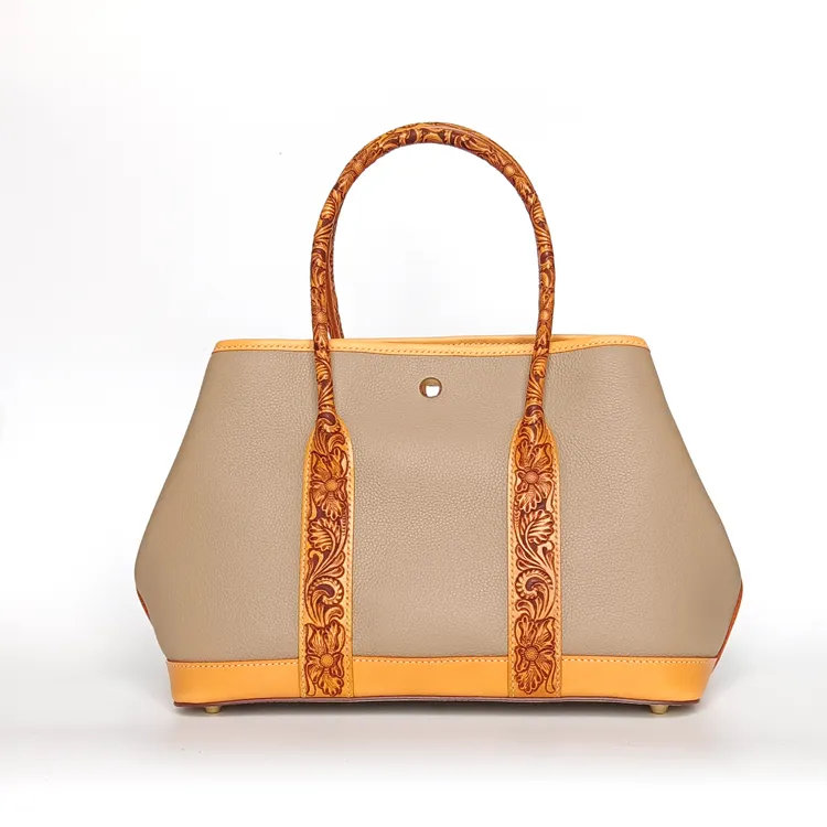 Salyangoz el yapımı tasarımcı hakiki deri çantalar ve çanta kadınlar için Satchel çiçek çanta