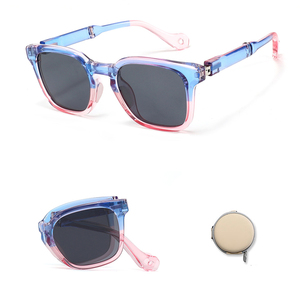 Occhiali da Sole Polarizzati Pieghevoli Quadrati per Bambini 3-12 Anni Protezione UV400 Occhiali alla Moda per Bambini Vendita all'Ingrosso KB699 - Product Image 6