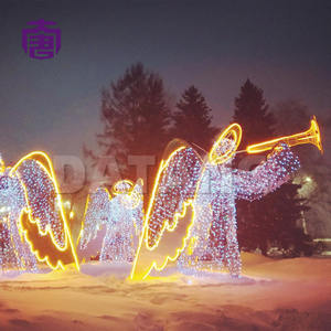 Nouvelles décorations de Noël en forme d'ange 3D, étanches, à LED, pour parcs, centres commerciaux, décorations de Noël, articles de Noël - Product Image 3