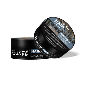 OEM 80g Bunee organic middle hold hair styling cream gel matte hair clay paste - Product Image 2