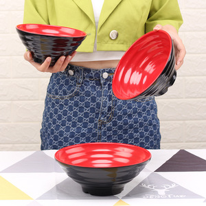 Bol en mélamine indestructible au design moderne de couleur bol à nouilles <span class=keywords><strong>Lamian</strong></span> en plastique personnalisé allant au lave-vaisselle saladier - Product Image 1