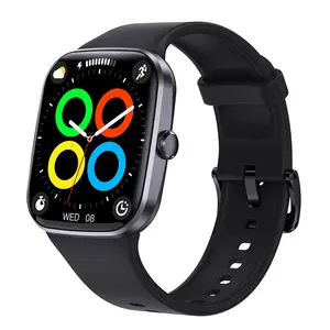 1,96 Zoll TFT Farbbildschirm Q32 Smartwatch BT Anruf Herzfrequenzmesser Fitness intelligente Uhr für Herren und Damen
