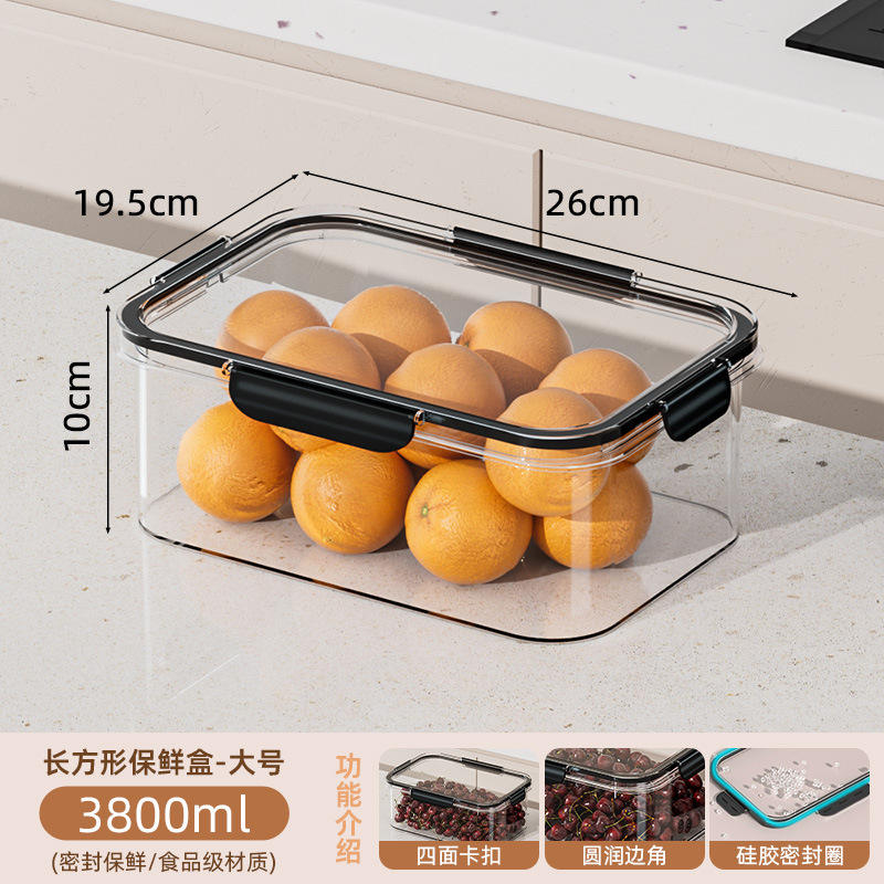 Grand format noir transparent épais de 3800 ml