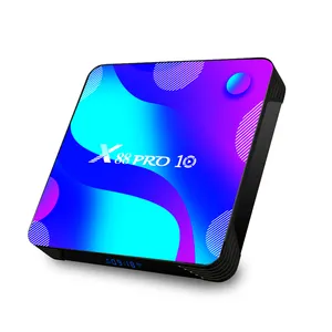 X88 PRO10 TVBOX 2GB 16GB RK3318 Quad Core atualização de firmware Suporte 4K VP9 Vídeo decodificador Android Tv Box 10.0