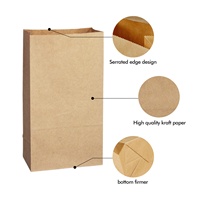 Sac en papier kraft Agile Supply 100 pièces/paquet Livraison rapide pour les reapprovisionnements fréquents Certifié écologique DDP
