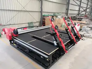 שולחן חיתוך זכוכית CNC, מכונת חיתוך זכוכית 3 ב-1 עם טעינת זכוכית ידנית מותקנת באיחוד האמירויות