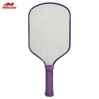 Raquette de pickleball MST de qualité supérieure, personnalisée, approuvée aux États-Unis, en fibre de carbone, noyau en nid d'abeille PP, légère, pour l'entraînement