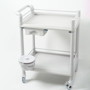 รถเข็นเครื่องมือผ่าตัดพลาสติก ABS รถเข็นฉุกเฉินทางการแพทย์สำหรับพยาบาลในโรงพยาบาลรถเข็นรักษาความงาม - Product Image 2