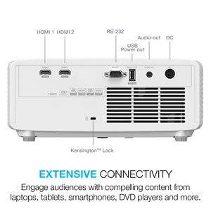 ZH340ST ZH340ST 1080p Laser <b>Projector</b> DLP 5000 Lumens Optoma ZH340ST Full 3D 4K Smart Video Portable USB Connectivity for Busine - Product Image 3