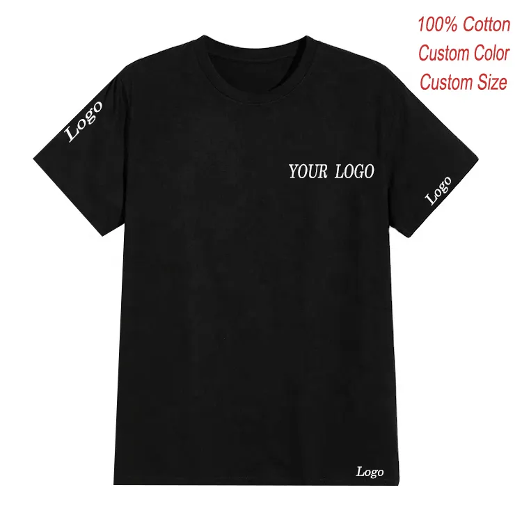 Camisetas Basicas ผ้าฝ้าย100เปอร์เซ็นต์,ผ้าฝ้ายแบบกำหนดเองทันสมัยพร้อมเสื้อยืดลายขายส่ง