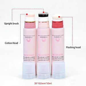 Tubos de Plástico Ecológicos para Envasado (25ml-70ml) Tubos Cosméticos Vacíos con Brocha Vertical y Tapa de Rosca con Cabezal Aterciopelado para Envasado de <span class=keywords><strong>Corrector</strong></span> - Product Image 4