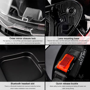 Casque de moto DOT Casque intégral de sécurité <span class=keywords><strong>pour</strong></span> les courses de plein air Motocross Casque de moto Casco Moto Capacetes Casque 3C - Product Image 5