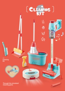 Nouvel arrivage d'outil <span class=keywords><strong>de</strong></span> nettoyage <span class=keywords><strong>de</strong></span> maison en plastique ensemble <span class=keywords><strong>de</strong></span> jouets pour enfants drôle semblant <span class=keywords><strong>de</strong></span> jouer jouets d'entretien ménager préscolaire - Product Image 3