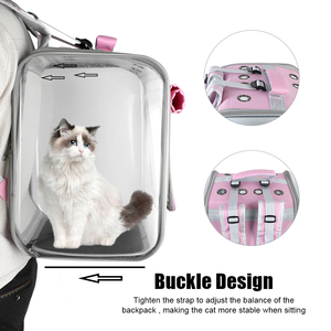 Pet <span class=keywords><strong>Cat</strong></span> Carrier Rugzak Draagbare Voor Kleine Honden Katten Ruimte Capsule Kooi Ademend Kat Reizen Outdoor Schoudertas Dierbenodigdheden - Product Image 5