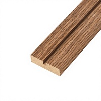 Moulures en bois d'ingénierie avec placage en bois massif ; Fabricant sur mesure, vente en gros de moulures pour cadres photo, profilés rainurés en MDF