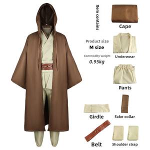 Disfraz de Cosplay de la Película/TV Echo <span class=keywords><strong>JEDI</strong></span> Warrior, Capa de Caballero <span class=keywords><strong>Jedi</strong></span>, Traje de Actuación para Halloween, Unisex para Adultos, Poliéster - Product Image 6