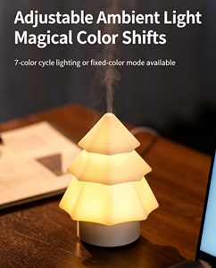 Humidificateur d'air à double mode chaud et froid pour arbre de Noël, diffuseur d'arômes réglable pour la maison et la chambre - Product Image 1