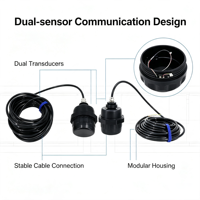 Transducteur de communication acoustique sous-marine Ultrans IP68 35kHz 96bps, taux de données, profondeur 50m, matériau ABS, sonde à ondes de surface pour