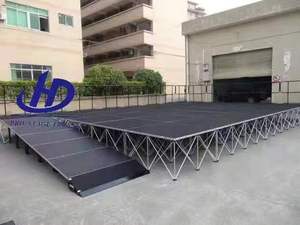 Plataforma de Escenario Portátil Modular Desmontable de Aluminio Plegable Rectangular para Conciertos al Aire Libre y Exhibiciones en Iglesias - Product Image 2