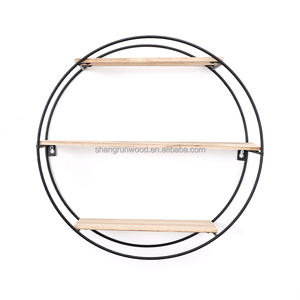 Estante Flotante de Pared Antiguo, Estantes Decorativos de Madera para Macetas, para Spa de Belleza o Salón de Belleza, Tienda Minorista - Product Image 4