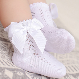 Calcetines cortos de bebé con lazo de estilo español de primavera y verano de Lolita para primavera y verano, calcetines holgados con fugas en la boca, vestido de princesa vacío, calcetines para niños - Product Image 5