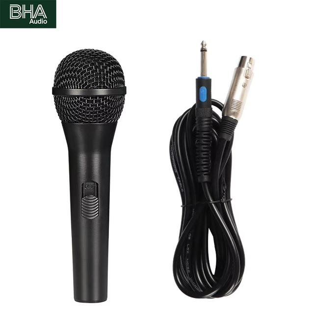 BHA  GL-9 Wired Microphone All-Metal Handheld for Live Streaming Stage Singing Outdoor 20yr Factory Wholesale Price OEM CE FCC