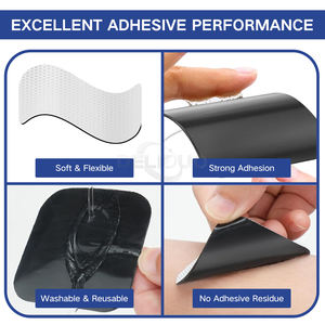 ที่กําหนดเองReusable Conductiveนวดหลายสิบอิเล็กโทรดแผ่นสิบหน่วยReusable Tenอิเล็กโทรดแผ่น50*50มิลลิเมตร<span class=keywords><strong>ECG</strong></span>เปลี่ยนสายไฟPad - Product Image 5