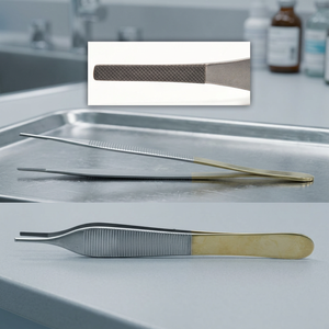 Pinzas Adson TC de 124 mm, de Acero Inoxidable, Pinzas Quirúrgicas Tipo Pulgar, Juego de Instrumentos |   Zarnab Quirúrgico - Product Image 3