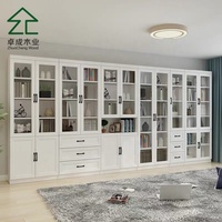 Étagère à livres en bois moderne blanche en forme de cube, bibliothèque en bois, meubles pour la maison et le bureau